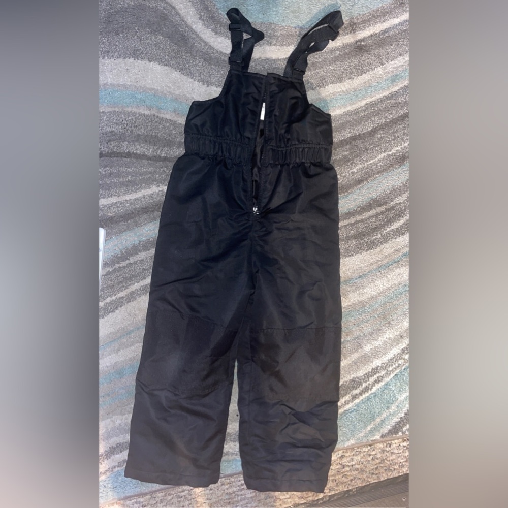 Boys 5T Wonder Nation Bib Overall Black Snowpants *Great Condition*